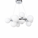 Підвісна люстра срібна D-55 cm G9x15 Chrome Bollo 251218-100006963