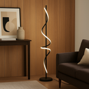 Торшер чорний хвилястий H-148 cm Led 38W 4000K Black Wave 250862-100005822