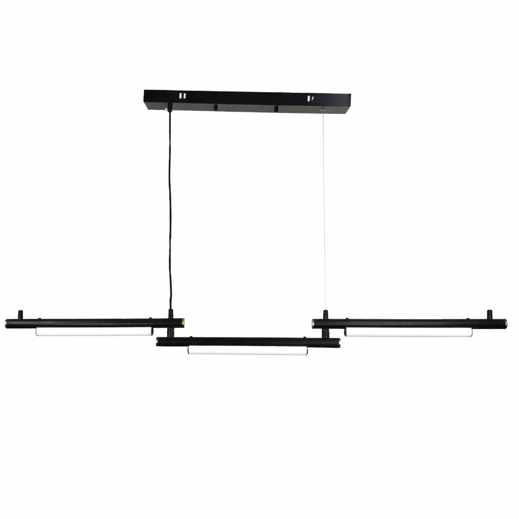 Підвісна люстра чорна L-121 cm Led 12W 3000K-6000K Black Pulse 251218-100006964