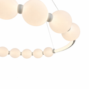 Підвісні люстри білі з перлинами D-60 cm / D-80 cm Led 3000K-6000K White Pearls 251018-100006474