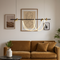 Люстра чорна підвісна з золотими спотами L-150 cm Led 67.2W Black+Gold Rope 250840-100005824
