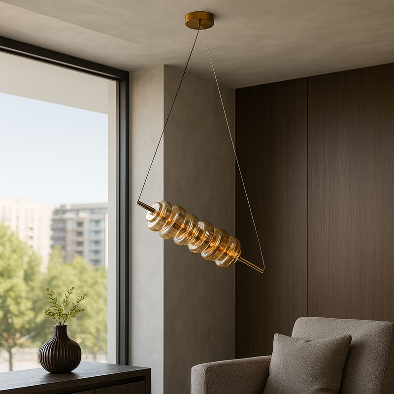 Підвісний світильник бурштиновий L-48 cm Led 7.5W Amber Colours 251031-100006193