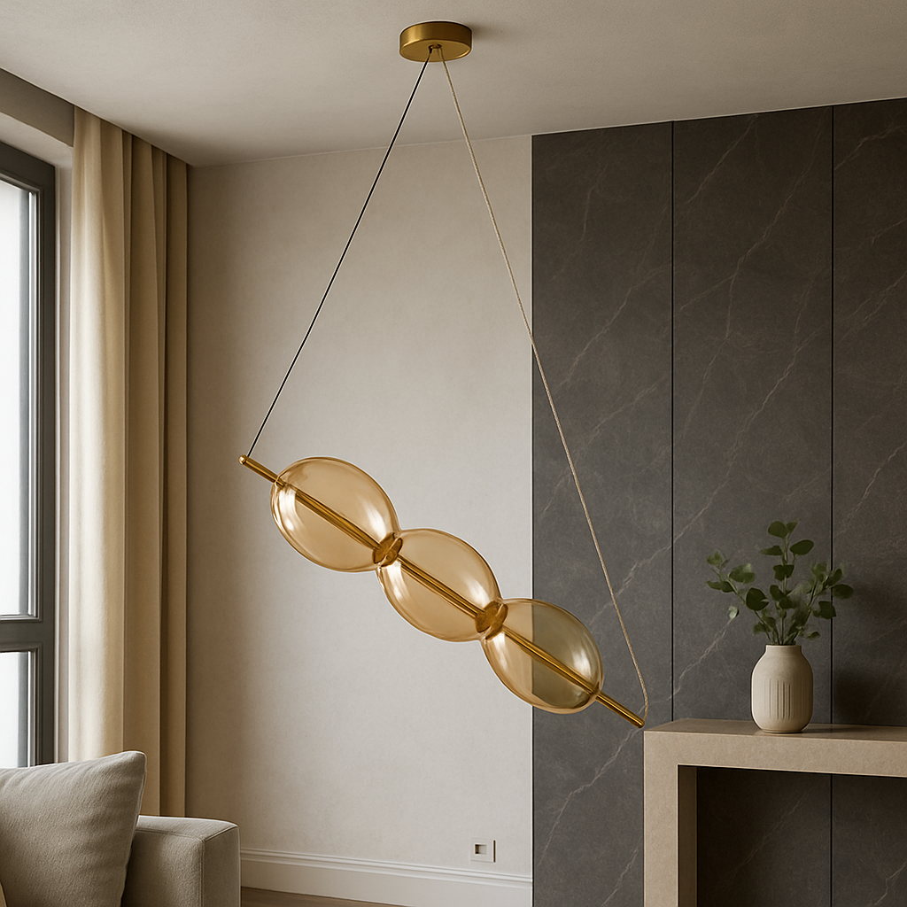 Підвісний світильник бурштиновий L-58 cm Led 9W Amber Colours 251031-100006195