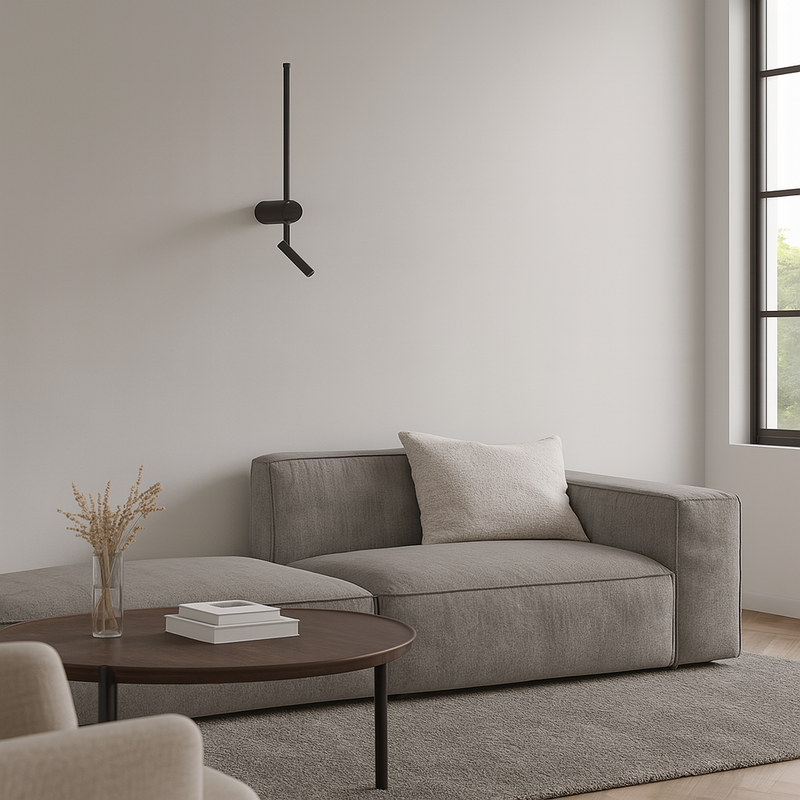 Настінні світильники з вимикачем на корпусі Kono new H-51 cm Led 8W 4200K Black / White 250160-100004021