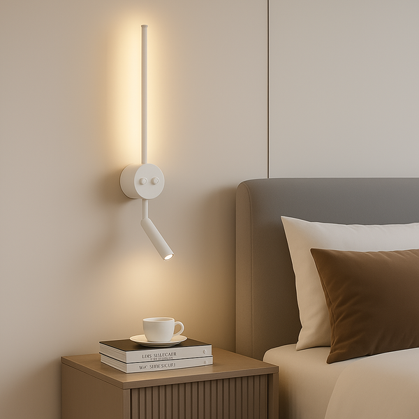 Настінні світильники з вимикачем на корпусі Kono new H-51 cm Led 8W 4200K Black / White 250160-100004021