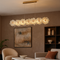 Люстра підвісна золота з квітками видовжена L-110 cm Led 22W Gold Flowers Jelly 250831-100005833