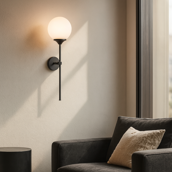 Настінний світильник Modo ball D-15 cm E27 Black + White 240731-100003495