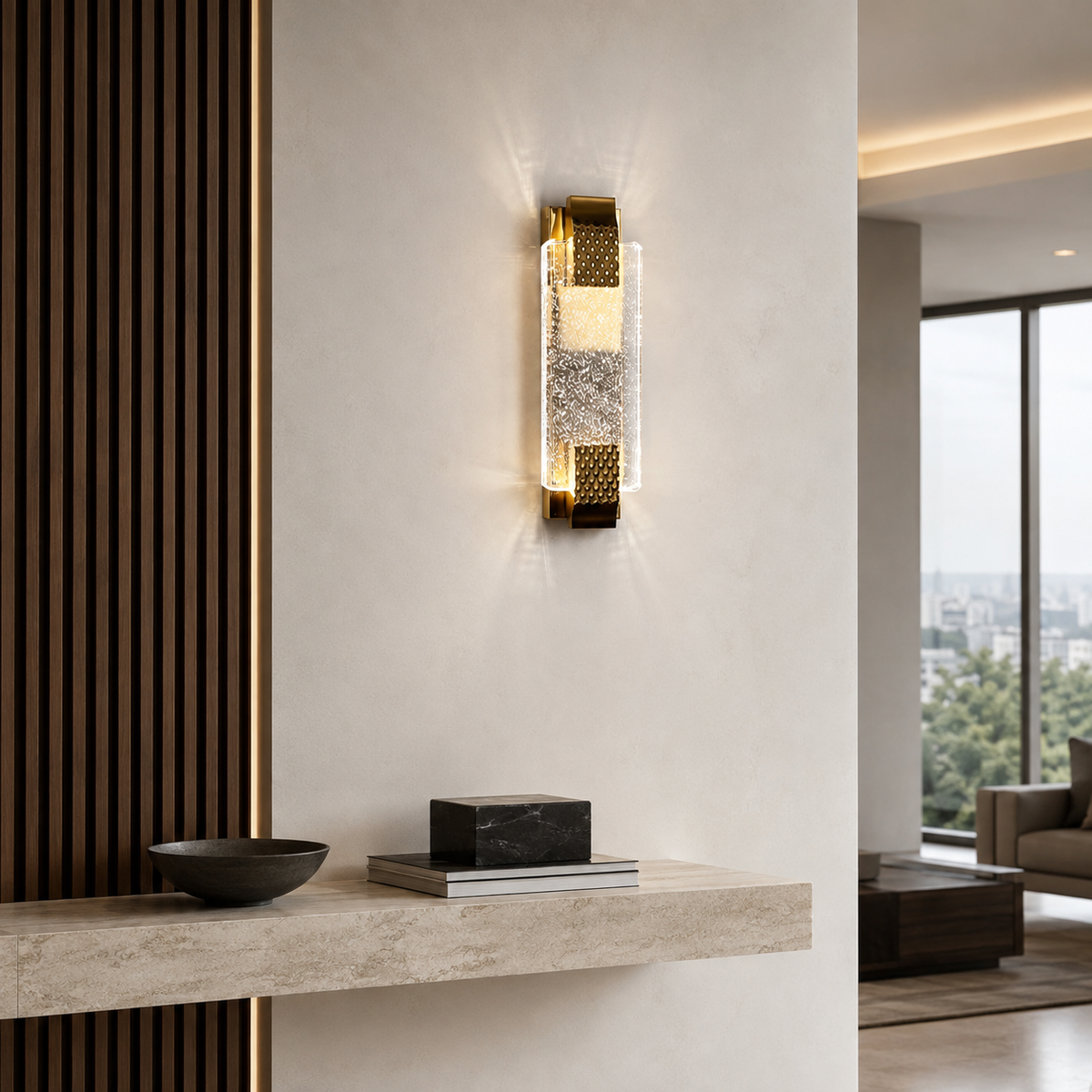 Настінний світильник золотий L-40 cm Led 6W 4000K Gold Bubbles 260818-100008698