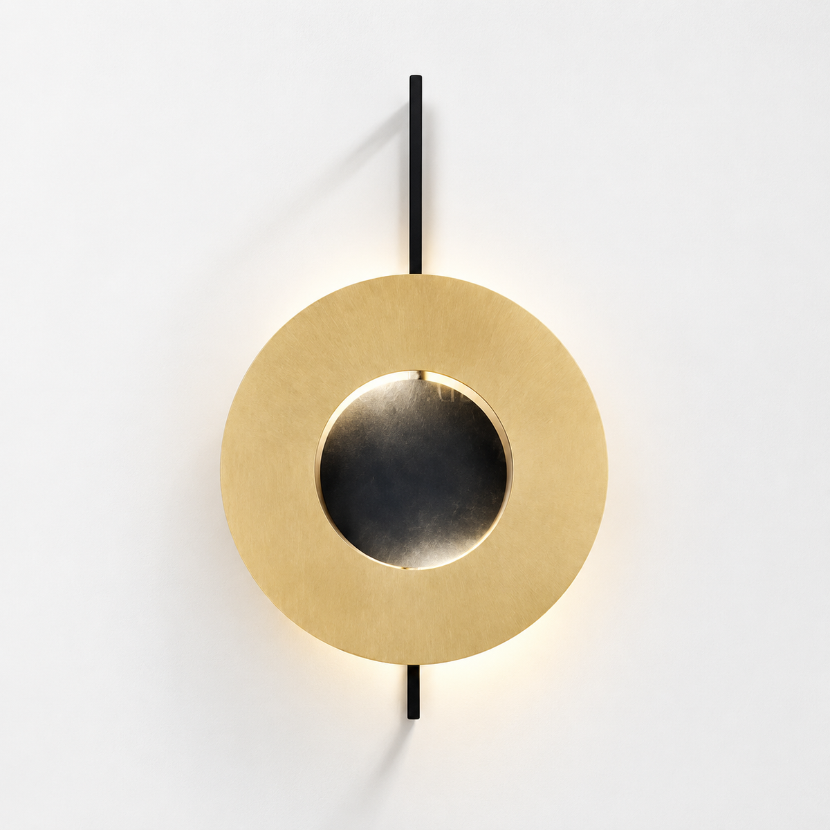 Настінний світильник чорний H-80 cm GX53 Black+Beige Sun 260510-100007995