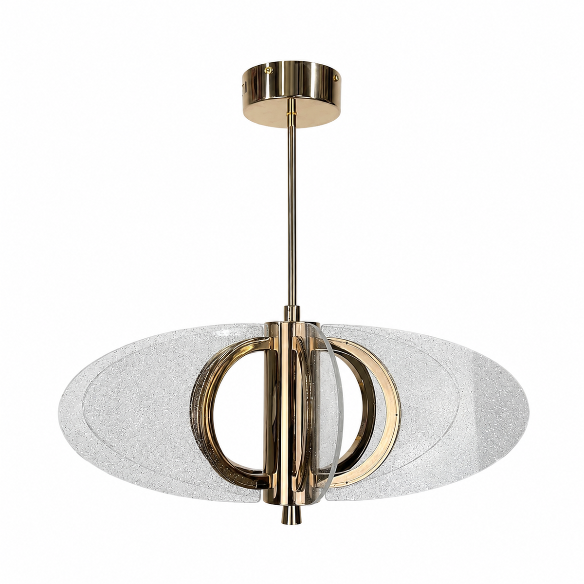 Люстра золота D-65 cm Led 3000K-6000K 48W Gold Aurora 260518-100008001