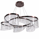 Підвісні люстри кавові D-70 cm / D-80 cm / D-99 cm Led 3000K-6000K 96W Coffee Aurora 260418-100007850