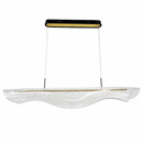 Люстра чорна з золотом L-120 cm Led 3000K-6000K 32W Black+Gold Aurora 260518-100008003