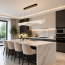 Люстра чорна з золотом L-120 cm Led 3000K-6000K 32W Black+Gold Aurora 260518-100008003