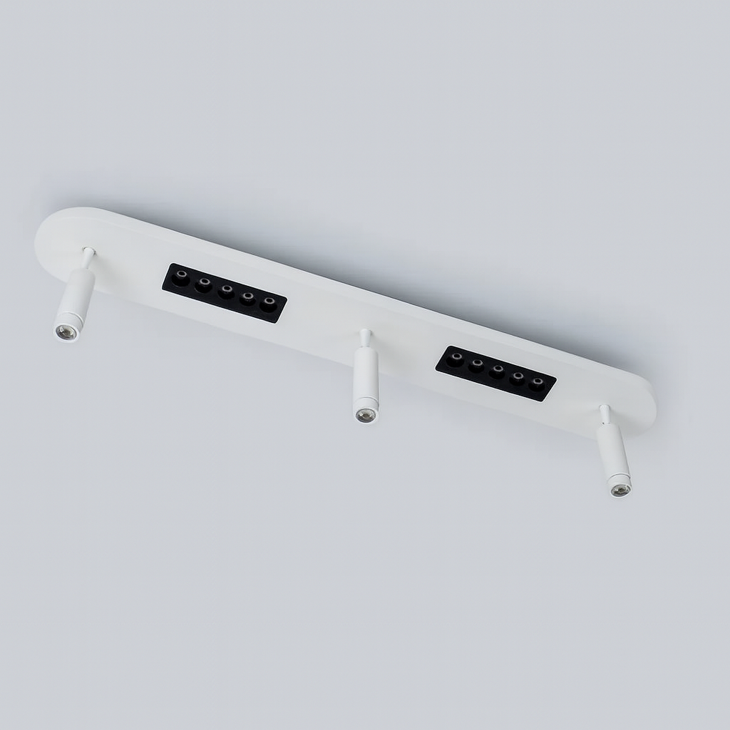 Стельова люстра біла зі спотами з пультом L-80 cm Led 58W White Smart 251075-100006432