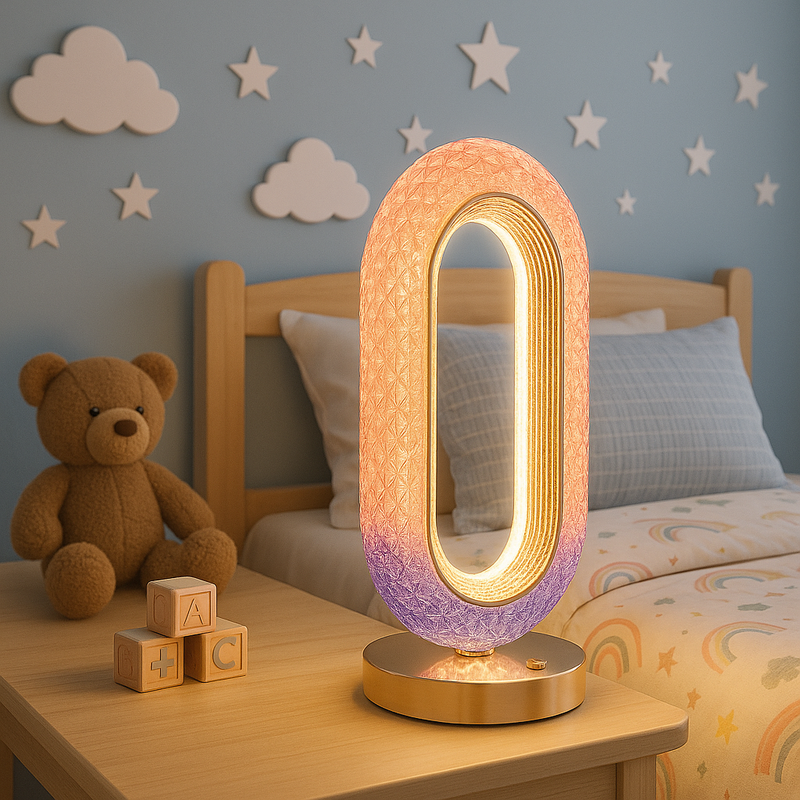 Настільна лампа з акумулятором H-26 cm Led 5W Gold + Multi Diamond Lumen Arc 251080-100006433