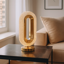 Настільна лампа з акумулятором H-26 cm Led 5W Gold + Clear Diamond Lumen Arc 250588-100004668