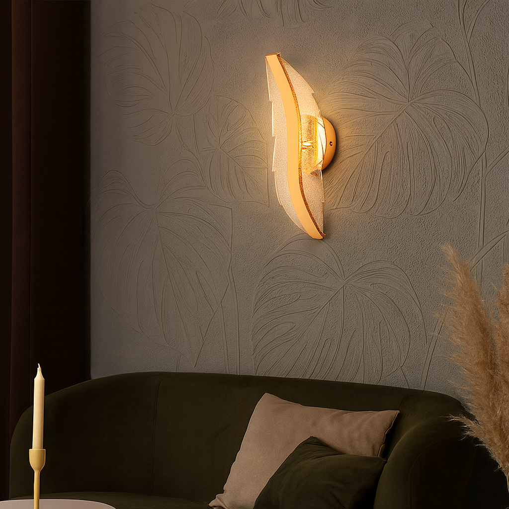 Настінний світильник золотий H-29 cm Led 8W Gold Jellyfish Leaf 250831-100005848