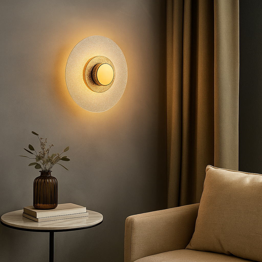 Настінний світильник золотий D-20 cm Led 3W Gold Jellyfish Round 250831-100005851
