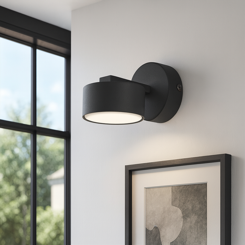 Настінний світильник чорний H-10 cm GX53 Black Tenn 251140-100006728