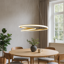 Люстра золота з пультом D-60 cm Led 40W 3000K-6000K Gold Knot 230461-100001516