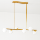 Підвісна люстра золота з білими плафонами на 6 / 8 / 10 ламп G9 Gold+White Small Bolls 251031-100006441