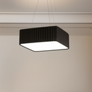 Підвісні люстри чорні з пультом L-48.5 cm / L-58.5 cm Led Black Gofre 250819-100005865
