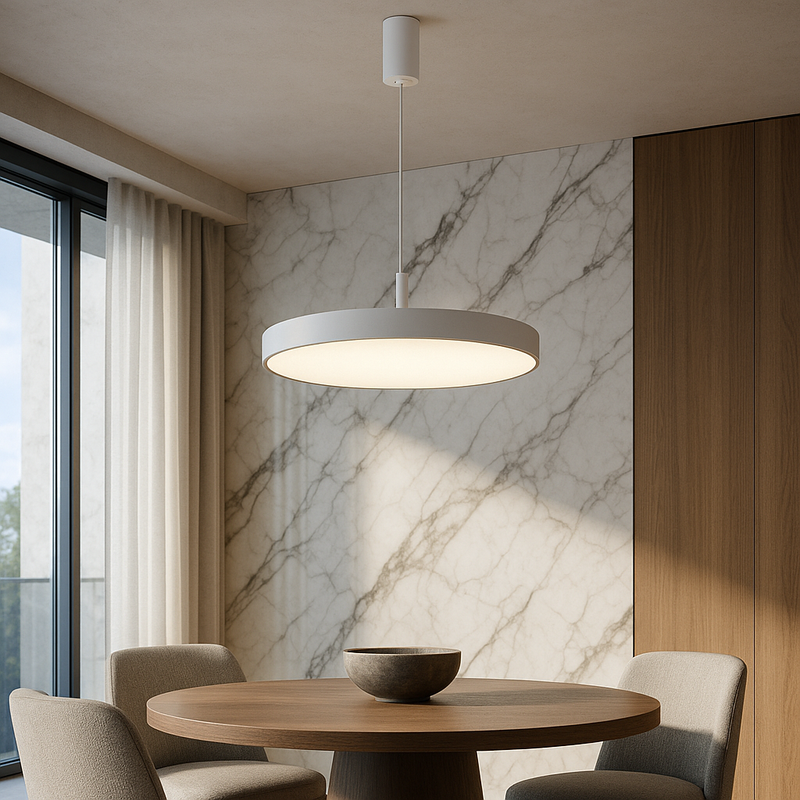 Підвісні люстри білі D-40 cm / D-60 cm Led White Astesa 251102-100006734