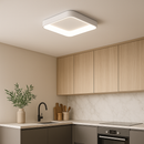 Стельові люстри білі квадратні світлодіодні L-30 cm / L-40 cm / L-50 cm Led White Strict Square 250819-100005868