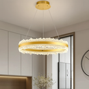 Підвісна люстра золота брашована світлодіодна D-60 cm Led 150W Gold Frozen 250819-100005870