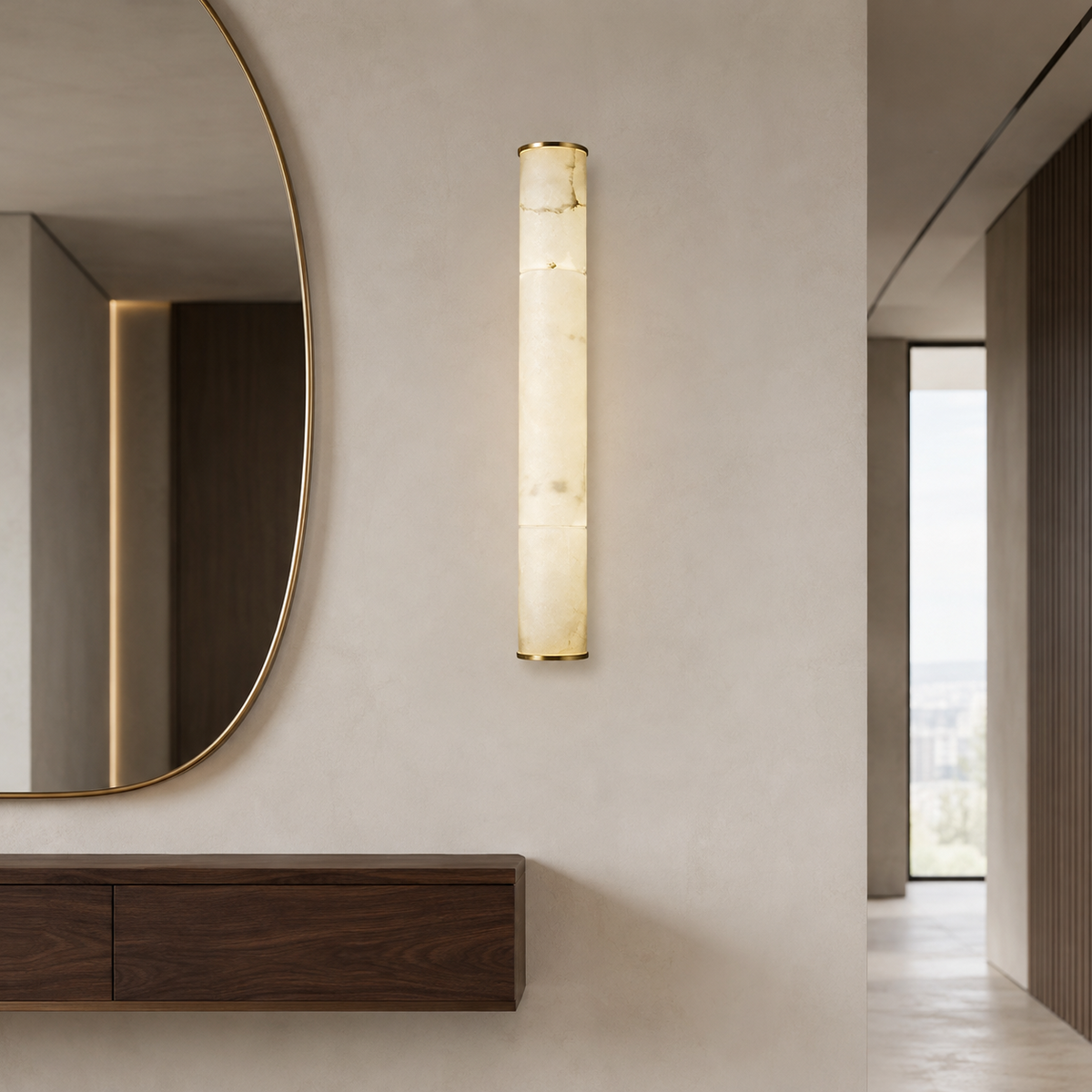 Настінні світильники з імітацією мармуру L-60 cm / L-80 cm Led 3000K Gold Marble 260818-100008699