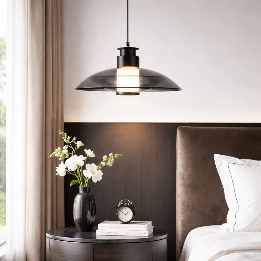 Підвісні світильники димчасті D-23 cm / D-30 cm Led 4000К Smoke Rain glass 251122-100006613