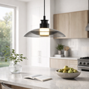 Підвісні світильники димчасті D-23 cm / D-30 cm Led 4000К Smoke Rain glass 251122-100006613