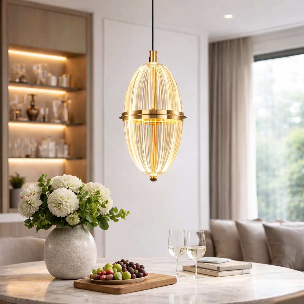 Підвісні світильники W-12 cm / W-15 cm Led 3000K-5000K Gold Ovals 260122-100007272