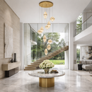 Каскадна люстра D-60 cm Led*12 190W 3000K-5000K Gold Cascade 260122-100007273