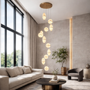 Каскадна люстра D-60 cm Led*12 190W 3000K-5000K Gold Cascade 260122-100007273