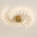 Стельовий світильник золотий D-100 cm Led 20W 4000K Gold Fan 251158-100006736