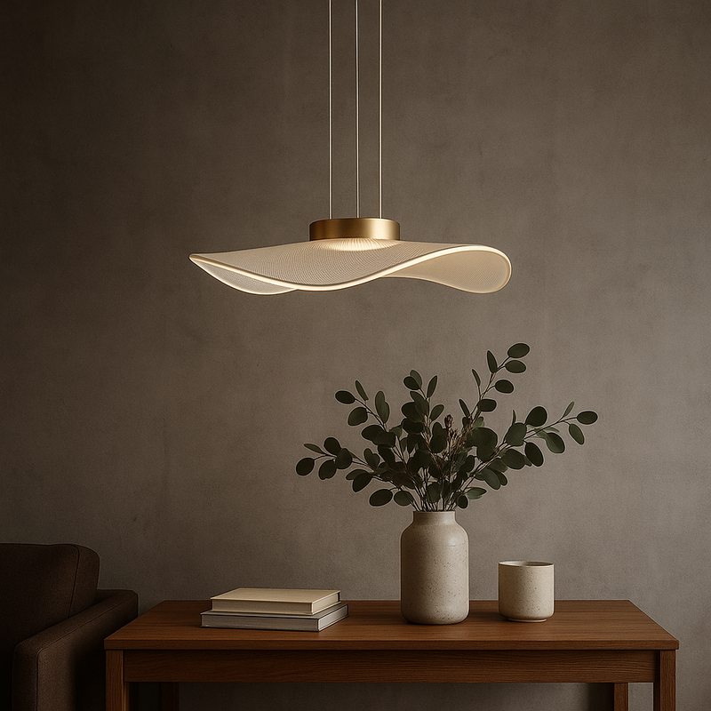 Підвісна люстра чипсинка D-50 cm Led 30W 4000K Gold+Clear Jellyfish 251036-100006444