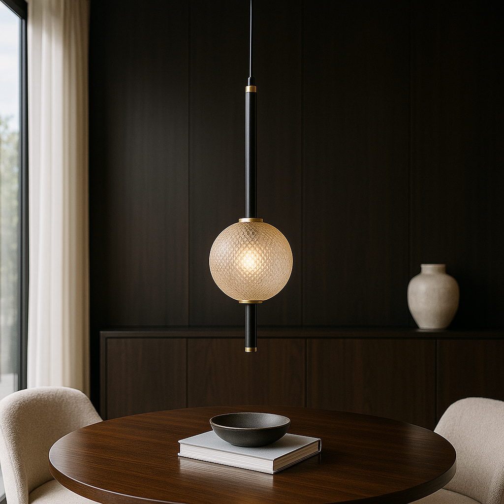 Підвісний світильник чорний D-10 cm Led 4W 4000K Black Elegant 251036-100006451