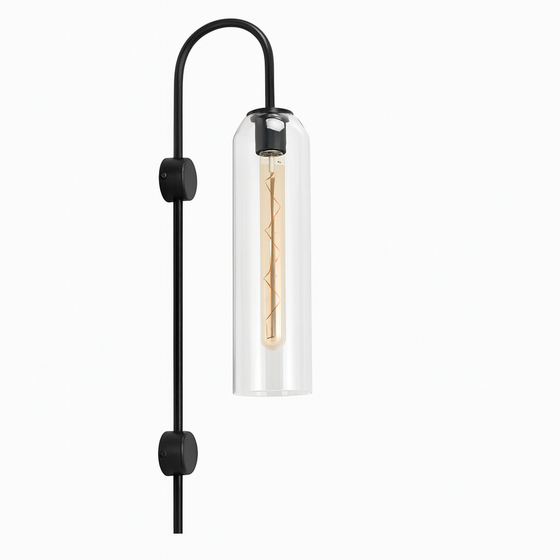 Настінний світильник Е27 Н-72cm Black LumiTower Float 250577-100004877