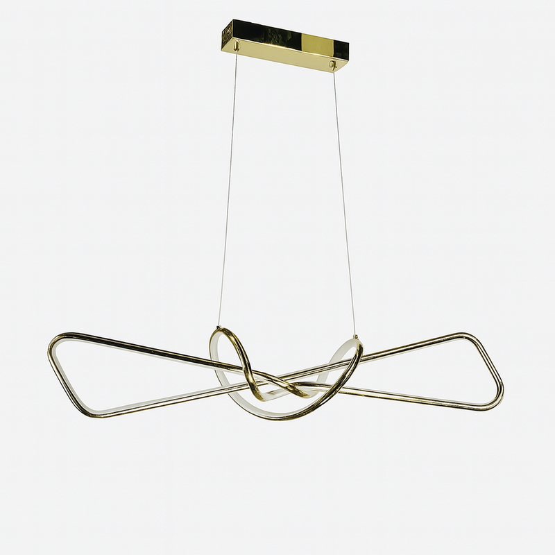ПІдвісна люстра золота геометрична L-85 cm / L-100 cm Led Gold Geometry 250718-100005646