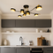 Люстра чорна з золотом L-75 cm H-25 cm Led 52W Gold+Black Satellite 230747-100002378
