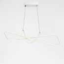 ПІдвісна люстра біла геометрична L-85 cm / L-100 cm Led White Geometry 250718-100005647
