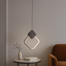 Підвісний світильник чорний ромб L-24 cm Led 15W Black Rhombus 250791-100005651