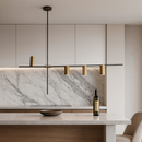 Чорна люстра з золотими спотами L-120 cm H-43.5 GU10 Black+Gold Geometry 251036-100006457