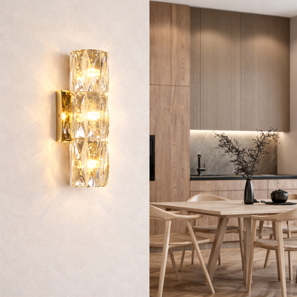 Настінний світильник золотий H-30 cm Led 15W 3000K-5000K Gold Crystal 260122-100007290