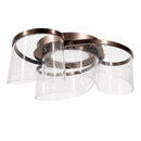 Стельова люстра кавова D-62 cm H-25 cm Led 3000K-6000K 68W Coffee Aurora 260418-100007848