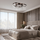 Стельова люстра кавова D-62 cm H-25 cm Led 3000K-6000K 68W Coffee Aurora 260418-100007848