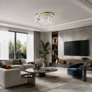 Стельова люстра золота D-45 cm Led 34W 3000K-6000K Gold Aurora 260518-100008025