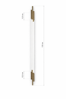 Настінні світильники золоті L-90 cm / L-110 cm / L-130 cm Led Gold Pulse 251218-100006972