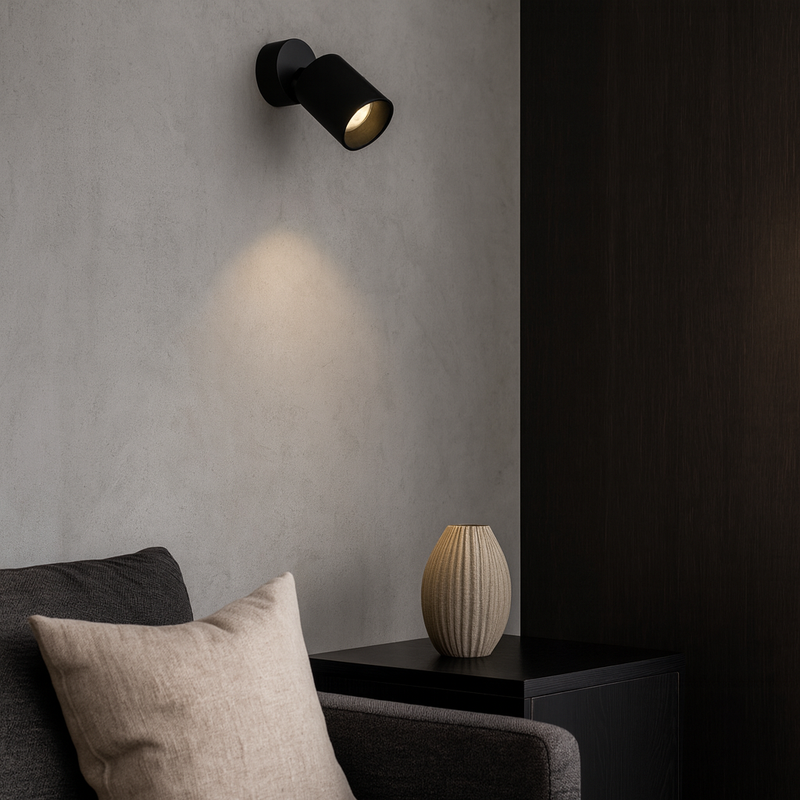 Настінний світильник чорний GU10 Black Spot 251040-100006459